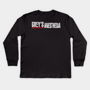 GREY'S ANESTHESIA Kids Long Sleeve T-Shirt